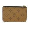 Used 12564 Card Case Porte Carte Romy M81912 7943 Current LV Circle RFID IC Chip Monogram Reverse Brown Unisex from