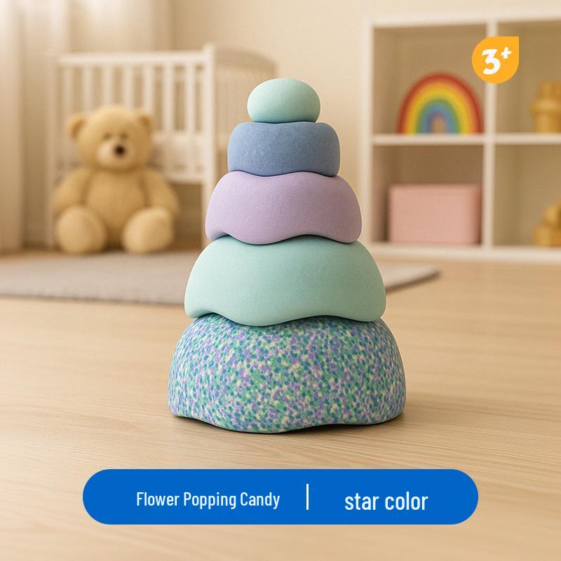 Rainbow River Stones Balance and Sensory Training Toys for Children
