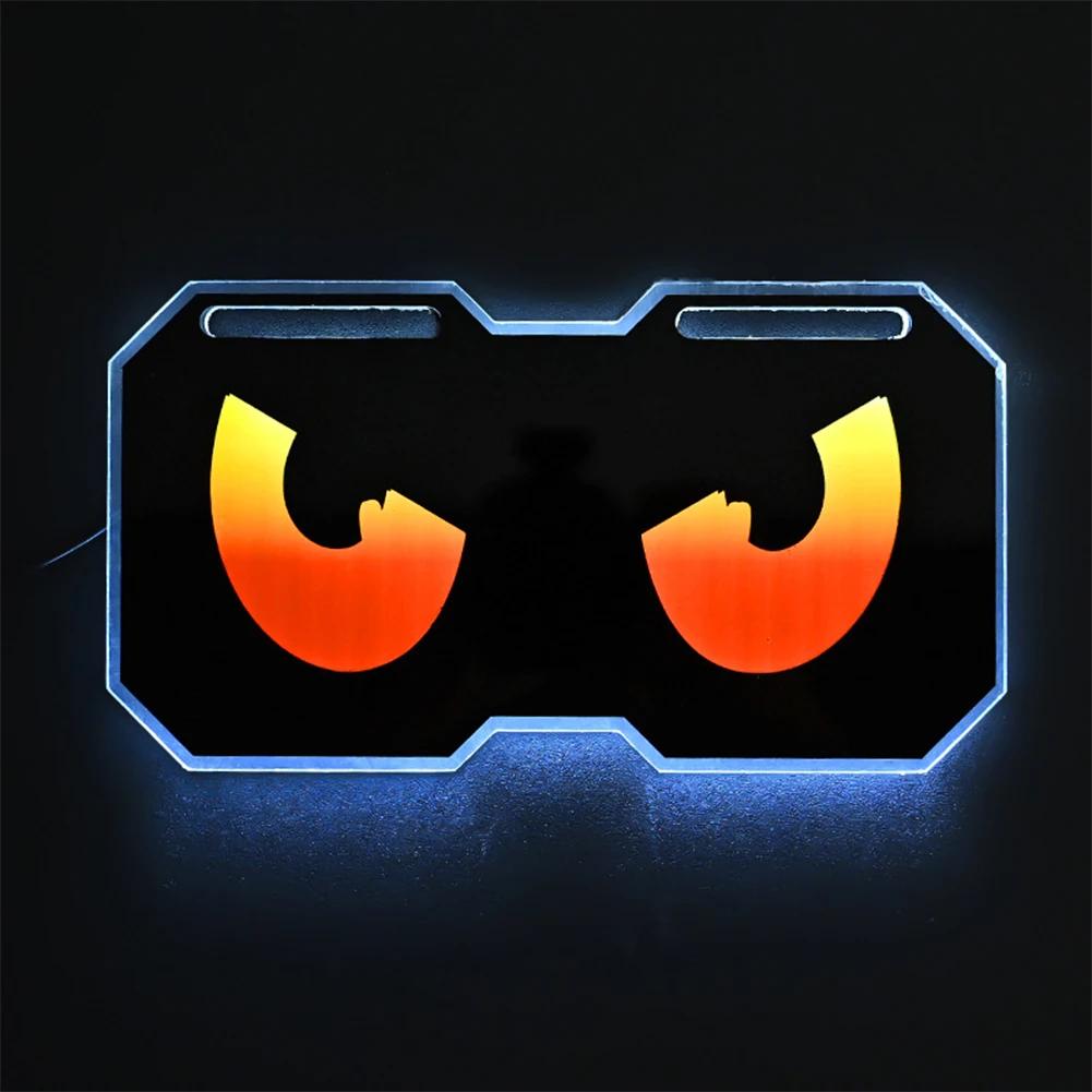 

Creative Motorcycle LED Devil Eye Light Waterproof Motorbike Tail License Plate Lamp Motorcycle Modification Demon Eyes Lights жёлтый