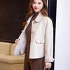 Autumn and Winter Short Double-Sided Plush Woolen Coat Loose Fit Jacket for Petite Women