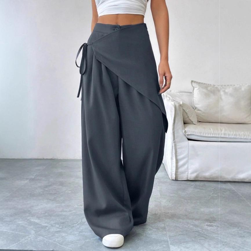 2026 Women's European & American Loose Slimming Wide-Leg Suit Pants