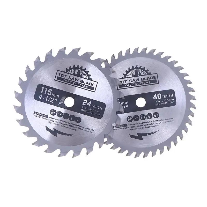 Wood Saw Blade 115mm Cemented Carbide Tipped TCT Saw Blade For Woodworking PVC Plastic Cutting Disc Circular Saw Blade