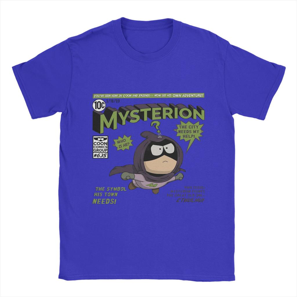 Leisure Souths Parks T-Shirts Men Round Neck 100% Cotton T Shirts Mysterion Short Sleeve Tee Shirt Plus Size Clothes