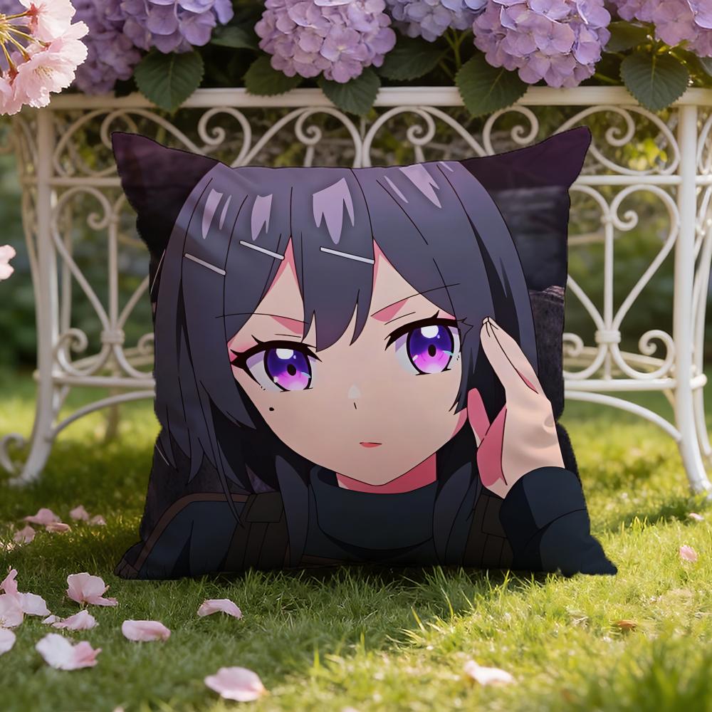 Anime S-Sasaki and Peeps Cushion Cover Home & Car Dual-Scene Pillow Cover: Reversible for Premium Comfort