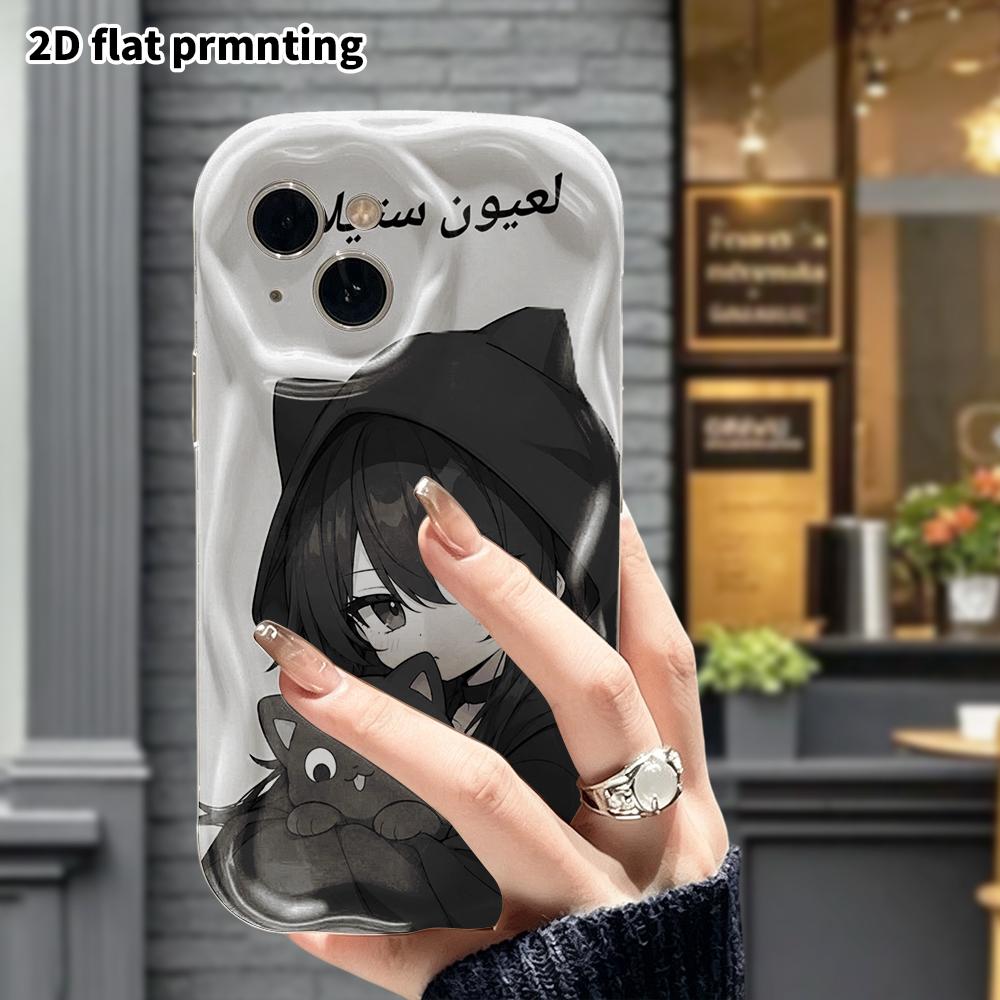 Phone case: 2D flat, suitable for iPhone 18, 17, 16, 15, 14, 13, 12 Pro protective case, Japanese anime style, perfect Christmas and Halloween holiday