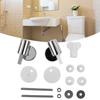 1set Toilet Cushions Hinge Set, Including Replacement Toilet Seat, Cover Hinge, Screw Pin, Hardware Connector, Quick Connector