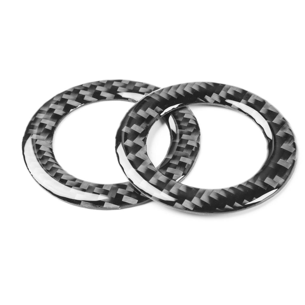 2pcs Carbon Fiber Front Door Stereo Speaker Trim for Honda CRV CR-V 17-21