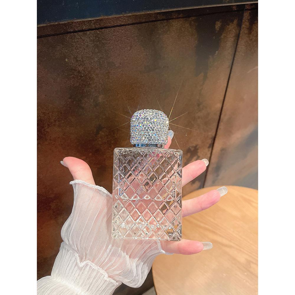 Sparkling 100ml Spray Bottle Perfume Bottle Diamond Container Glass Bottle Decoration Refill Essential Oil Sprayer Cosmetic Vial