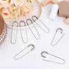 Coilless Safety Pins: 3 Inch Extra Large Heavy Duty Metal Fasteners - 20 Pack Silver Jumbo Pins for Crafting and DIY Projects