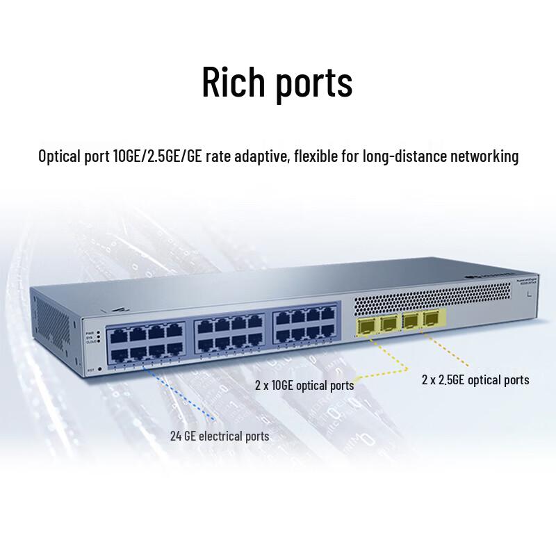 Huawei Kunling S220S-24T4JX 24-Port Gigabit Managed Switch