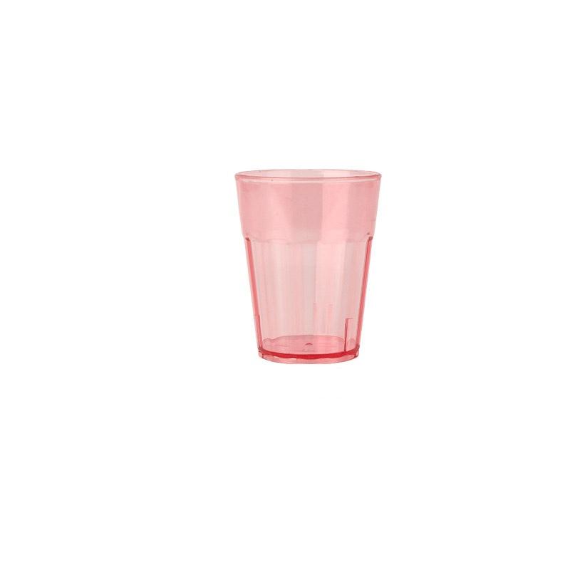 Household Transparent Cup Water Cup Multifunctional Juice Beverage Cup Simple Solid Color Acrylic Multilateral Drinking Cup