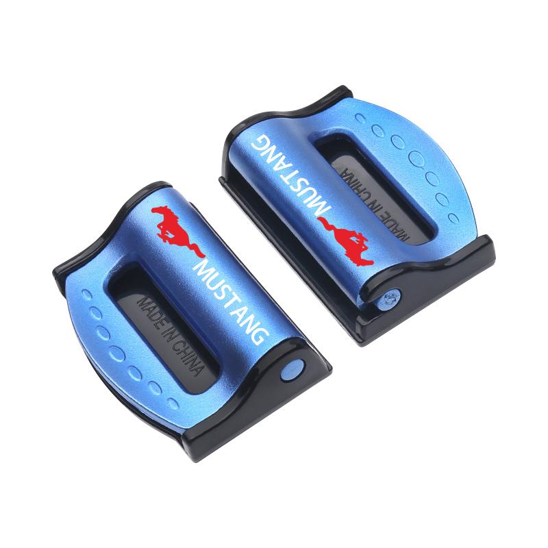 2Pcs Car Safety Seat Belt Buckle Clip Seatbelt Stopper Adjuster Clip For Ford Focus Mondeo Kuga Fiesta MK7 Escort Explorer Edge 2 4 MK2 MK4