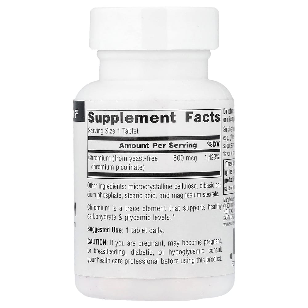 Source Naturals Ultra Chromium Picolinate 500 mcg, 120 Tablets