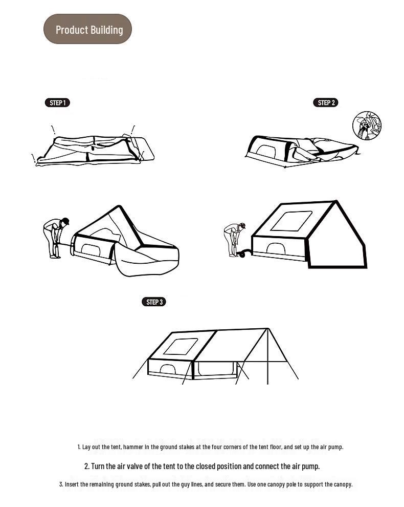 Inflatable Tent Tarp: Two-in-One Outdoor Camping Essential