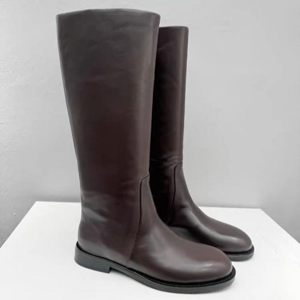 New True Retro Martin Boots Women's Knee Boots Versatile Skinny Knight Boots Women's High Boots Single Boots