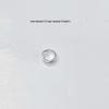 5.5mm Inner Diameter Silver-Plated Iron Handbag Hardware, Pandora Bead Accessory, No Eyelet