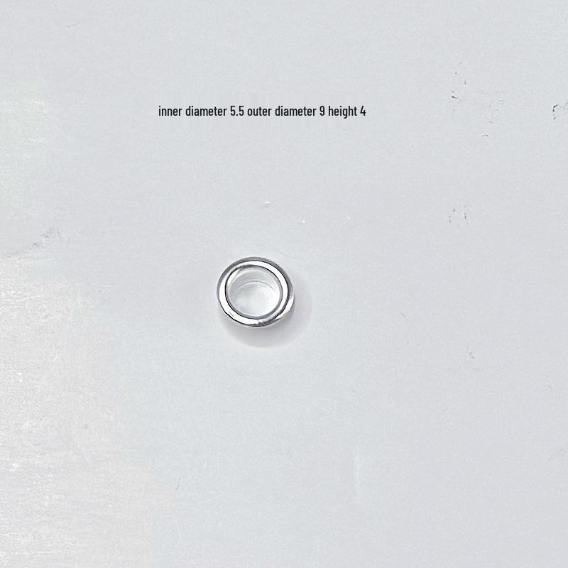 5.5mm Inner Diameter Silver-Plated Iron Handbag Hardware, Pandora Bead Accessory, No Eyelet