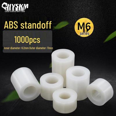 Boccola Distanziatrice Isolante in Nylon M6 - Rondella in Plastica ABS e Guarnizione di Supporto