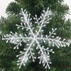 30pcs Plastic Artificial Snowflakes for Holiday Decoration Perfect for Christmas Tree Ornaments and Festive Events