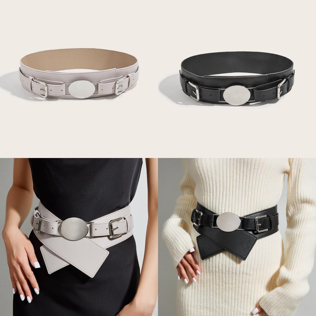 Womens Cummerbundle Cipri Waist Belt Oval Metal Buckle Accessories Clothing