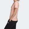 adidas T Shirts Women's Pink Crew Neck Moderate Straight Fit FM9448