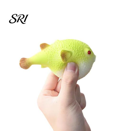 Pufferfish Decompression Tool Flour Stress Ball Squeeze Toy Relief Mini Food-grade Fidget Puffer Sensory Home Office Worker