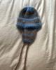 SETSETSET Two-Way Earflap Beanie Stripe Blue Mix