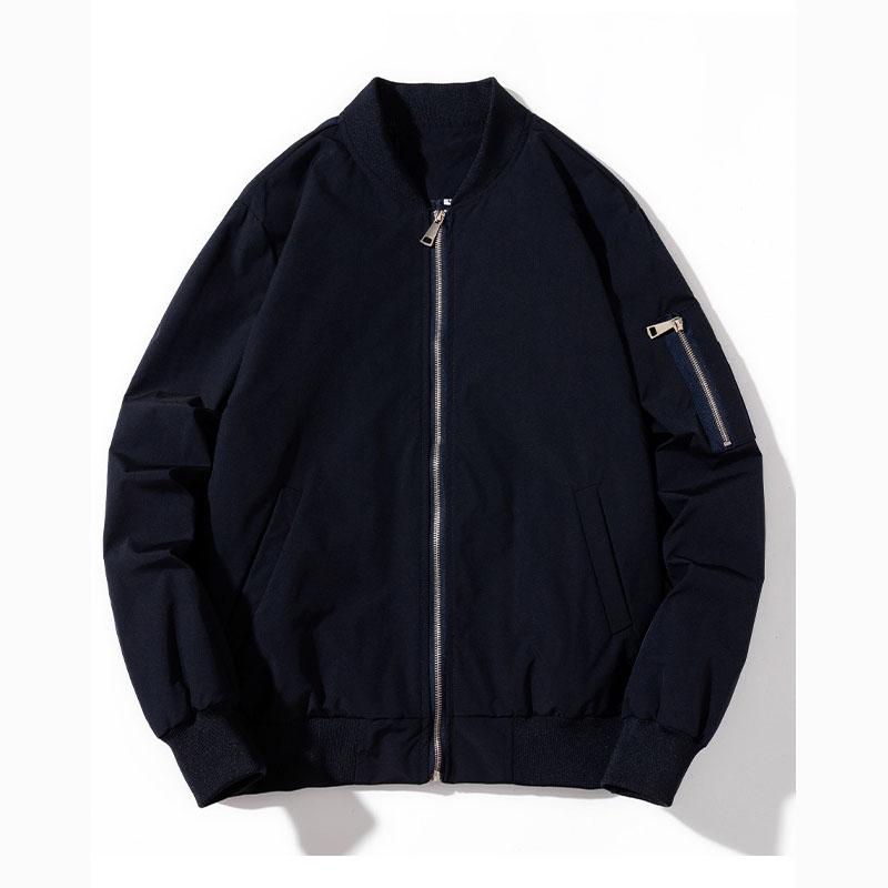 Giacca Bomber Primaverile da Uomo Casual con Tasca con Cerniera