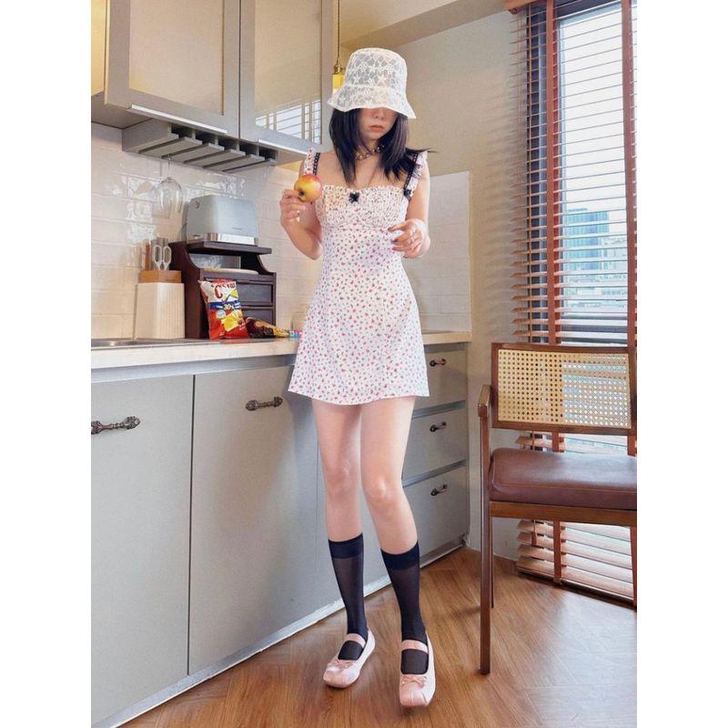 Sweet and Pure Desire Sexy Retro Slimming Slip Dress