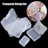 Flip Cover Transparent Storage Box Rectangle Sewing Storage Box  Jewelry Storage