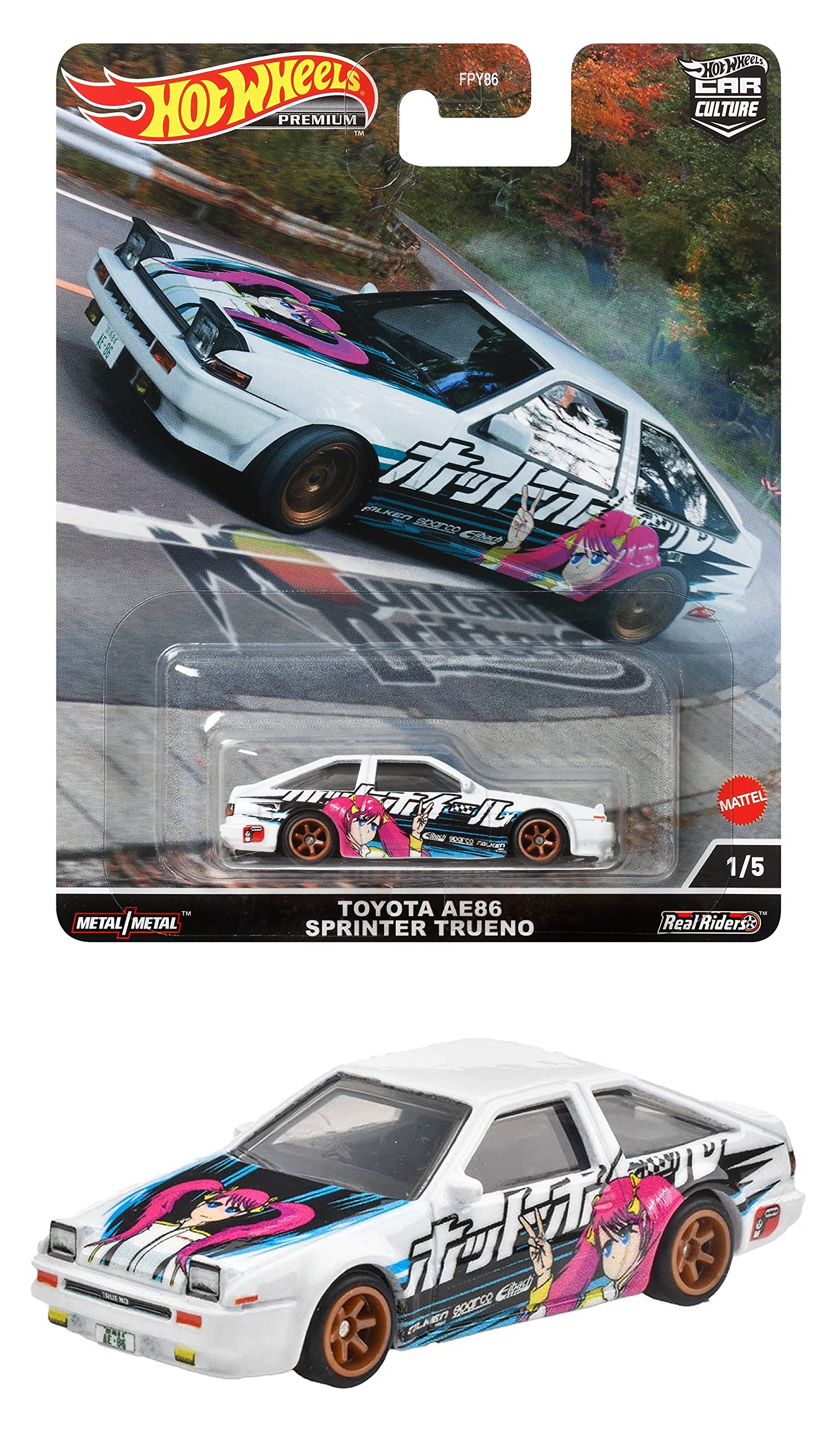 

Hot Wheels Car Culture Mountain Drifters Toyota AE86 Sprinter Trueno [от 3 лет] HCJ99 Белый