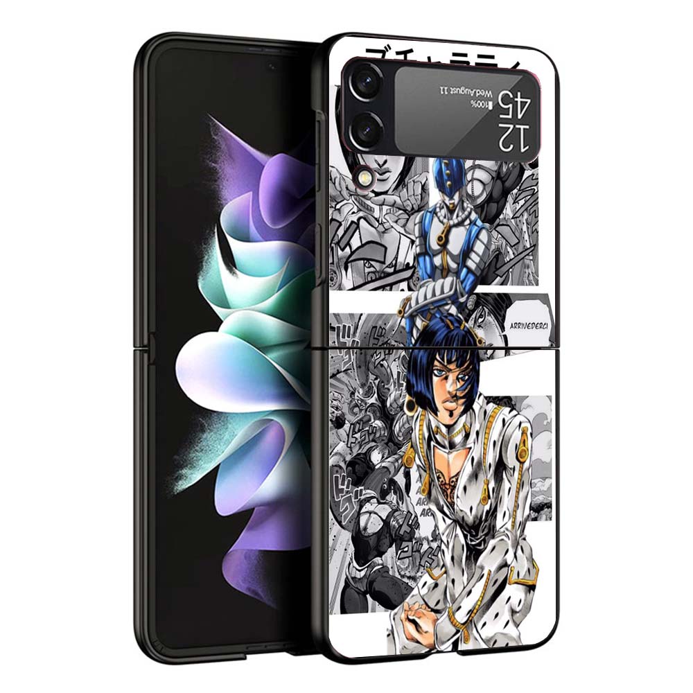 JoJo Bizarre Adventure Phone Case For Samsung Galaxy Z Flip7 Flip6 5G Flip5 Flip4 Flip3 ZFlip 7 6 3 4 5 Shockproof Back Cover Ga
