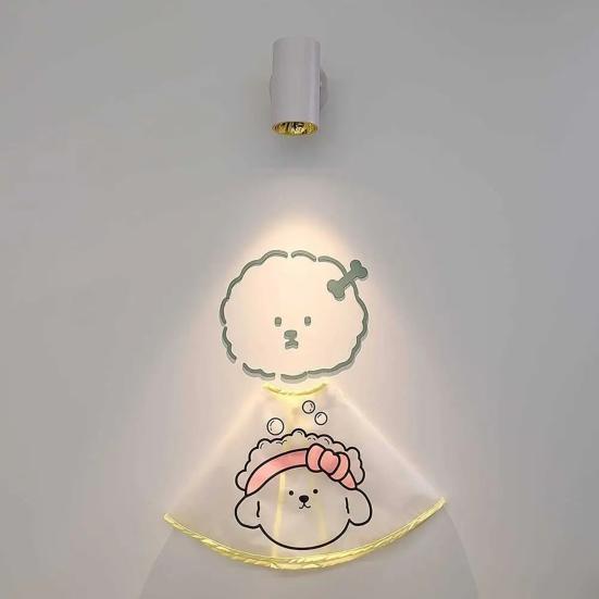 Pet Cloak Adjustable Pet Haircut Cape Waterproof Cartoon Print Design Dog Grooming