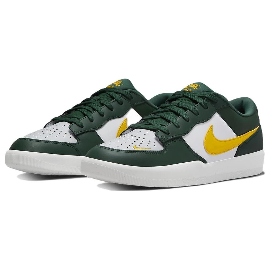 New Nike Sb Force 58 Premium Gorge Green Tour Yellow DH7505-300