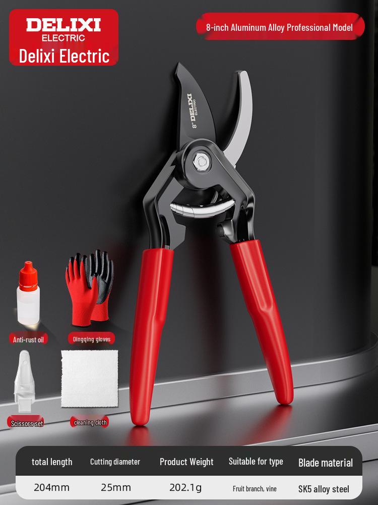 Delixi Electric Pruning Shears for Gardening, Branch Cutting, and Fruit Tree Pruning