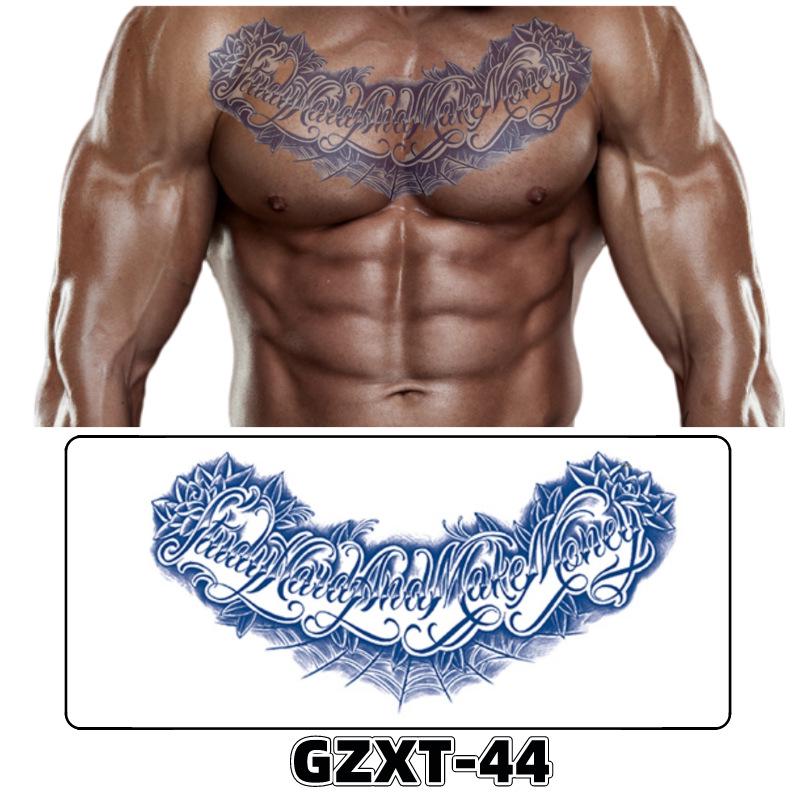 Waterproof Herbal Semi-Permanent Flower & Wings Sleeve Tattoo Sticker
