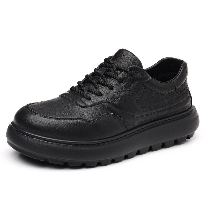 Herbst und Winter neue Herren Freizeitschuhe Leder atmungsaktiv vielseitige Schuhe Plateau Herren Lederschuhe Herrenschuhe