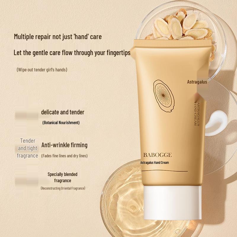 Domestic Herbal Moisturizing Hand Cream with Astragalus - Hydrates, Nourishes, and Protects Against Roughness and Dryness