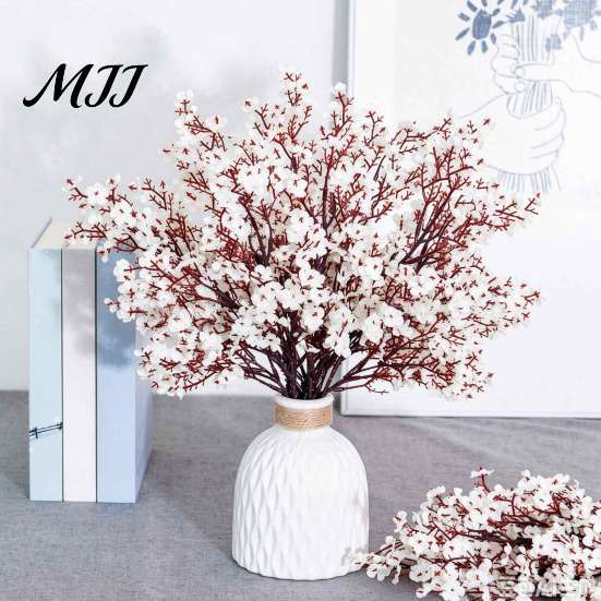 Vivid Atmosphere Room Ornaments 10Pcs Babys Breath Artificial Flowers, Real Touch Fake Silk Flowers Versatile Vase Flower Fillers for Home Indoor