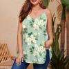 Dámska ležérna vesta plus size s nastaviteľnými ramienkami, top bez rukávov s výstrihom do V