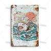 Japanese Comics Metal Poster Food Metal Tin Sign Wall Plate Kitchen Man Cave Cafe Metal Plaque Rusty Industrial Decor