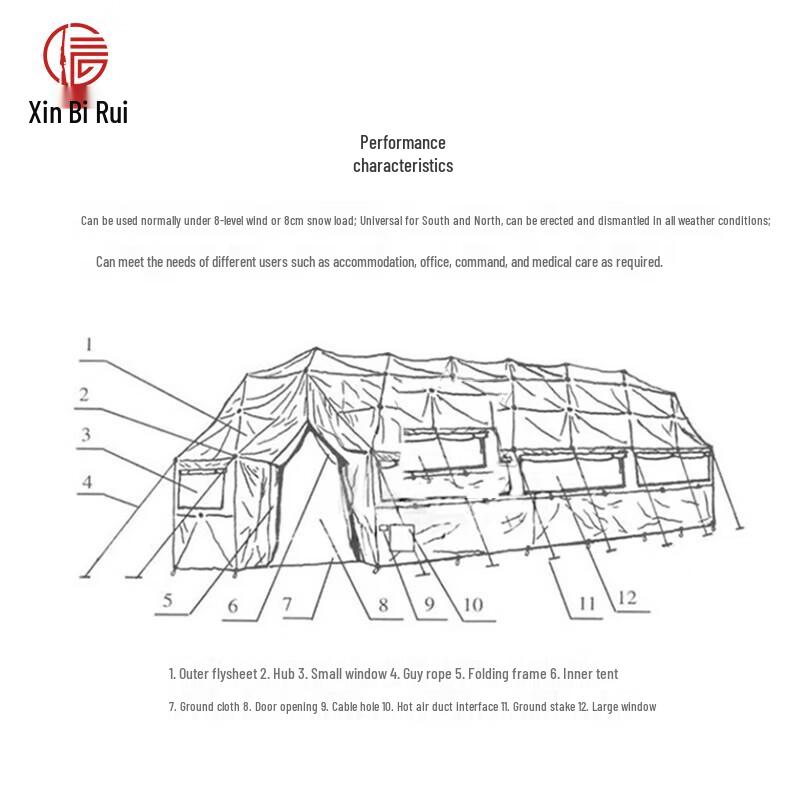 Xinbirui 37 Sqm Truss Frame Tent System & Accessories