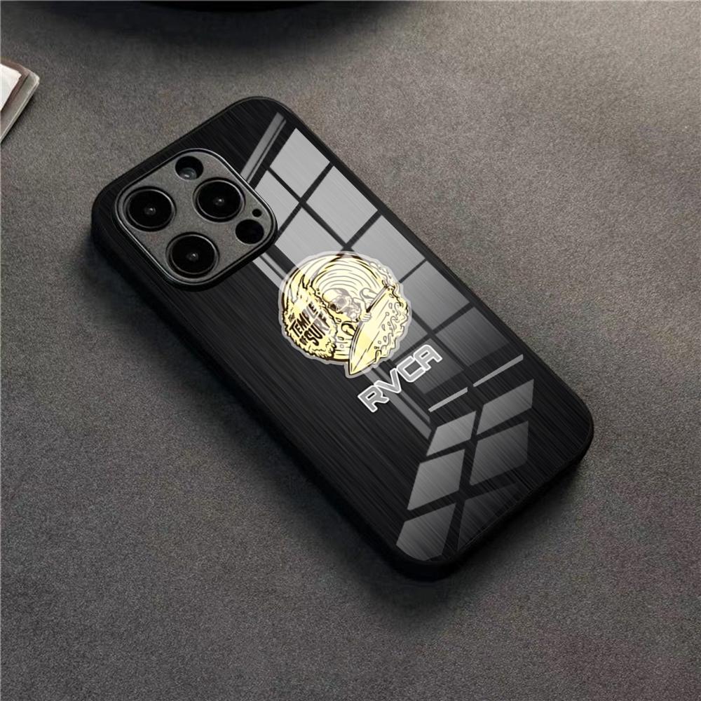 

Cool R-RVCA Phone Case For 17 Pro Max IPhone 16 Pro 14 12 11 13 Mini X XR XS 15 Plus SE Glass Cover iPhone14 ProMax