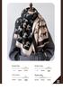 European Style Faux Cashmere Double-Sided Neck Warmer Scarf - Autumn/Winter Versatile, Warm, Cold-Proof, Windproof Shawl