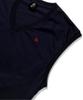 Lengagement Big Heart Loose Fit Fleece-Lined Vest [Navy]