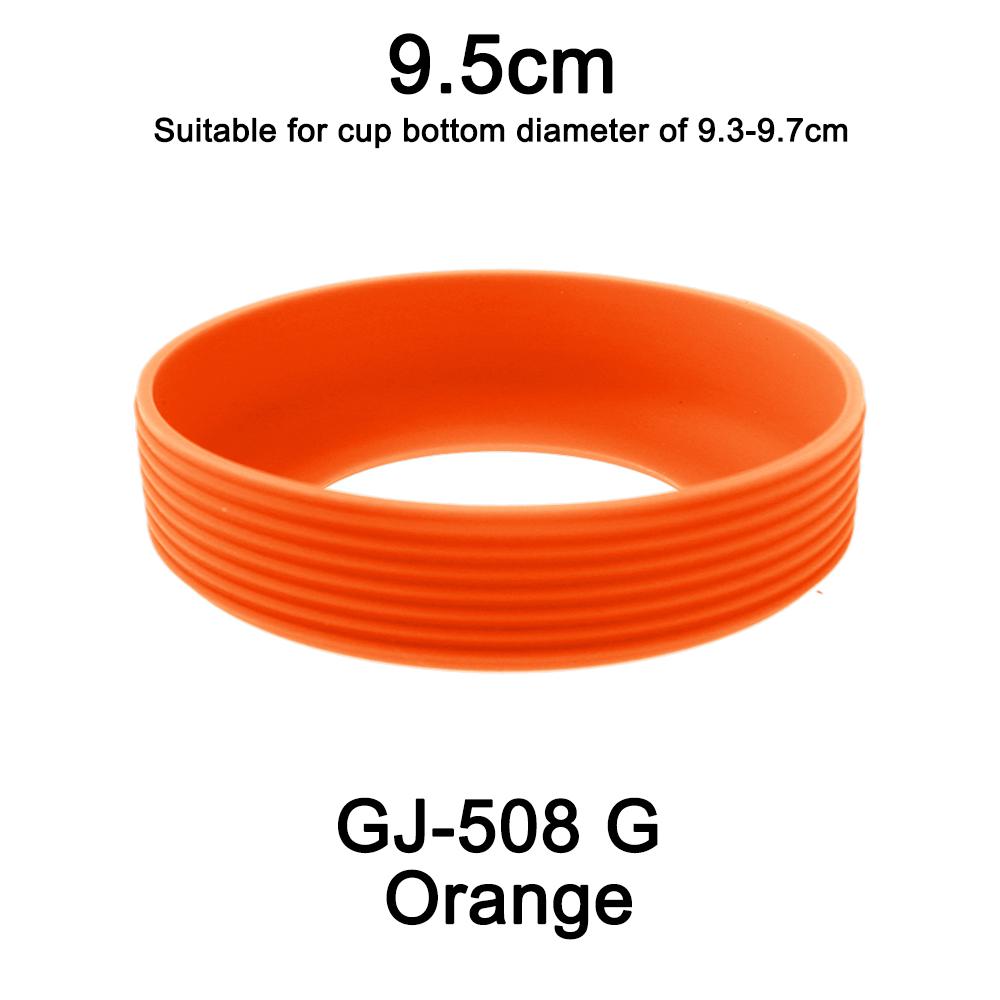 1Pc Diameter 9.5CM 24G Threaded Soft Silicone Cup Bottom Cover Wear Resistant Ring Sleeve Anti Slip Good Toughness Elastic