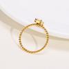 Bague Carrée Chic Blanche Zirconium Cubique AAA pour Femmes, Anneaux de Mariage en Acier Inoxydable, Bague de Doigt, Cadeau de Fête pour Elle Bijoux