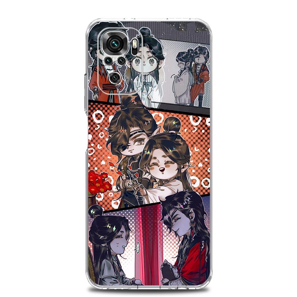 Heaven Official's Blessing Chinese Clear Phone Case For Xiaomi Redmi Note 12 5G 9S 9 8 10 11 Pro+ 9T 8T 10C 9C 9A 7 Pro Cover