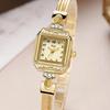Elegant Square Women Watches Fashion Rhinestone Bracelet Strap Ladies Quartz Wristwatches