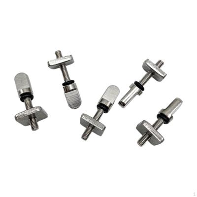 5x Stainless Steel Fin Screw and Plate Thumb Surtboard Supplies for Longboard Paddleboard
